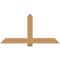 Ekena Millwork Eugene Smooth Timber Gable Bracket, Western Red Cedar, 60"W x 30"H x 1 1/2"D x 5 1/2"F, 12/12 Pitch GBW060X30X0206EUG00SWR - alternate 1